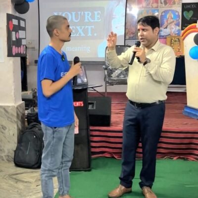 Abhishek Sir taking a session
